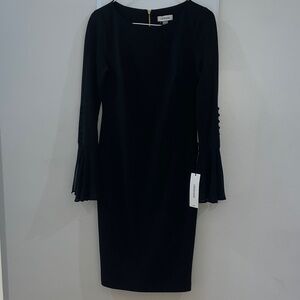Calvin Klein Black Long Sleeve Dress